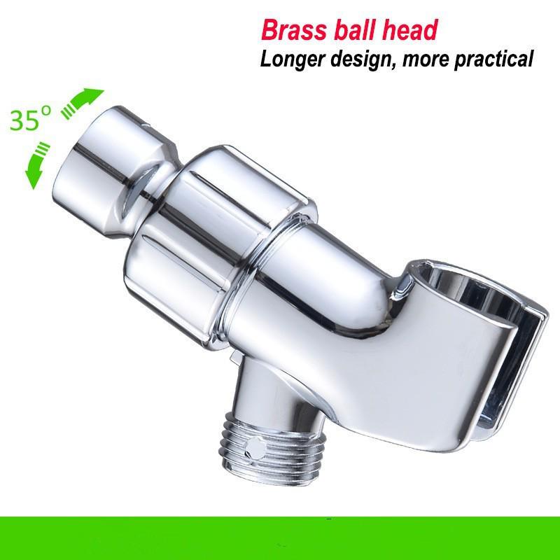Punch-Free Adjustable Shower Head Wall Mount and Holder
