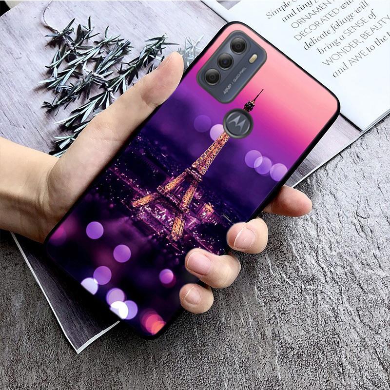 Eiffelturm-Telefon-Kasten für Motorola Moto E32 E20 E40 G22 G52 G20 G30 G100 G60 G50 G10 GPure GStylos G9 One Action Macro