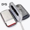 Power Bank Storage Bag Multi-purpose Carrying Case Zipper Closure Large Capacity Mesh Layer Cable Cord Storage Organizer