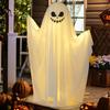 1 Set Glowing Ghost Ornament Durable Spooky Festive LED Ghost Prop for Halloween Parties Decorations