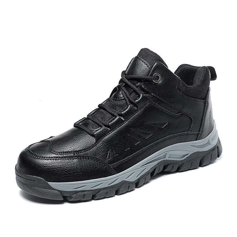 

Сохраняющие тепло зимние ботинки на меху, зимние ботинки больших размеров 39–48, мужские уличные походные ботинки, водонепроницаемые ботильоны из микрофибры из кожи 39