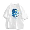 100% Cotton Summer T-shirt Trend Thin Color Breathable Casual Gothic Punk Style Harajuku Streetwear Oversize Gym Clothing