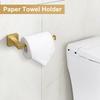 Gold Towel Bar Set 5 Pieces Bathroom Hardware Accessory Set Towel Holder Set for Bathroom SUS304 Stainless Steel Bathroom Accessories Set Wall