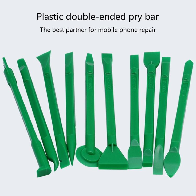 10Pieces Opening Kit Repairing Pry Tools Plastic Spudger Crowbars for Smartphone