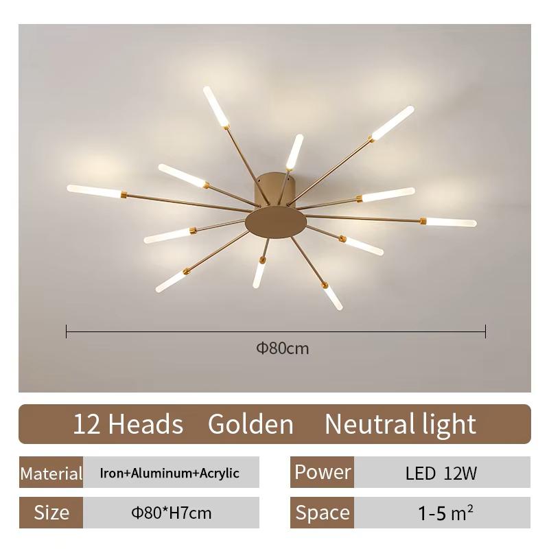 

Сучасна Креативна Світлодіодна Стельова Лампа Феєрверк Скандинавські Вогні для Вітальні Люстра Домашня Внутрішня Спальня Їдальня Стельові Люстри