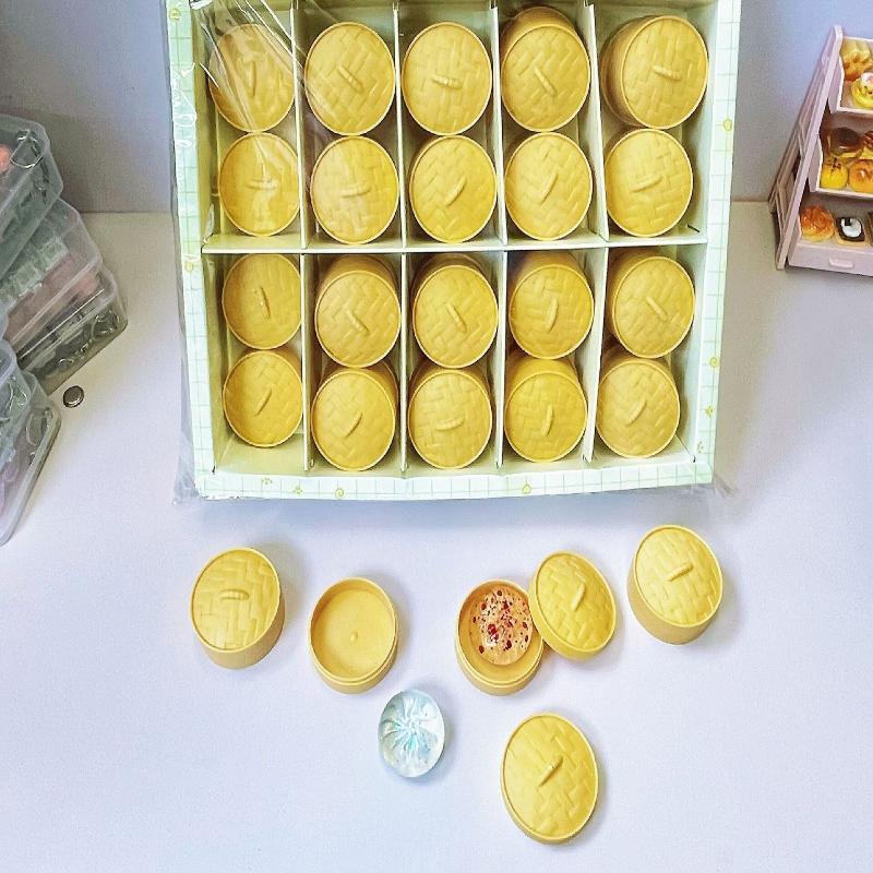 Bun Cute Mini Soup Dumpling Shaped Stress-Relief Squeeze Toy, Venting Office Prank Toy, Slow Rebound, Fun Gift