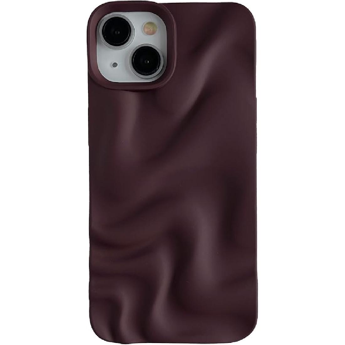 Caseative for iPhone 14 Case,Water Ripple Pattern Wave Compatible with iPhone Case (White,iPhone 14) вино красного
