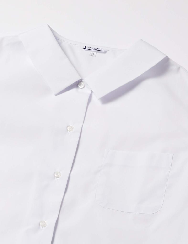 Olive de Olive School Deodorizing and Waterproof Long-Sleeved Blouse with Square Collar, J6151, Girls, Snow White, LL B