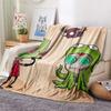 ZIM  Print Flannel Blanket, High quality Comfortable for All Seasons, Home Decor, Warmth and Comfort