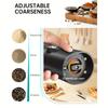 Automatic Electric Salt and Pepper Grinder Set Battery Powered with Ceramic Grinder Core Adjustable Coarseness LED Light