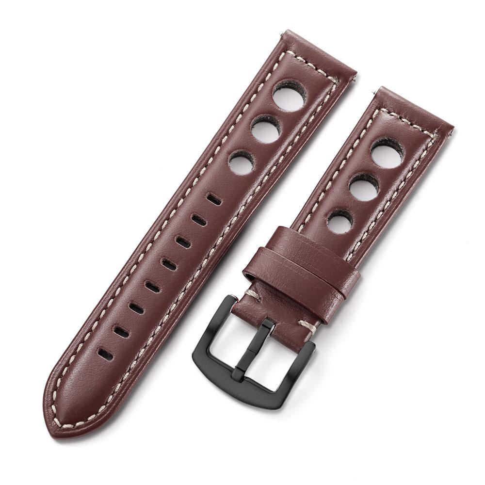 Cowhide Watch Strap Bracelet Vintage Genuine Leather 20mm 22mm 24mm Watchband Women Men Fashion Watch Band Belt With Pin Buckle