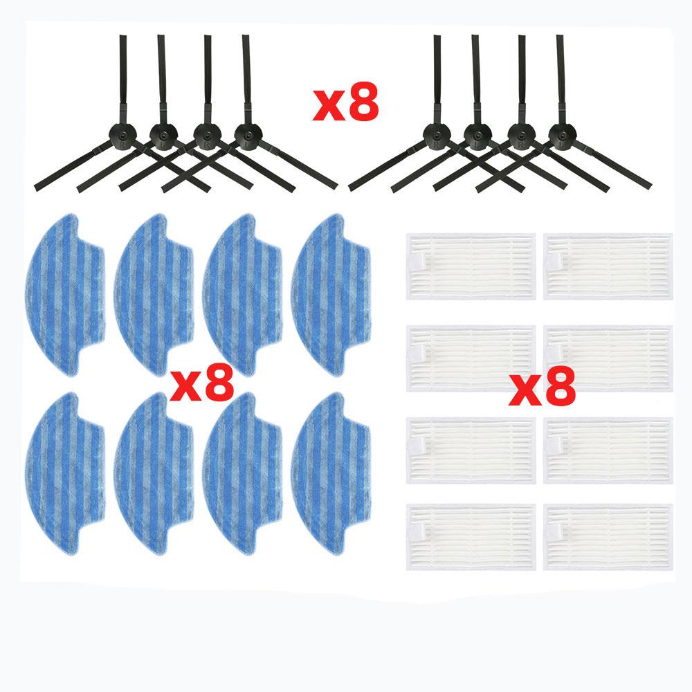 For Chuwi iLife V55 Pro HEPA Filter Side Brush Mop Cloth  Robot Vacuum Cleaner Replacement Spare Parts Accessories