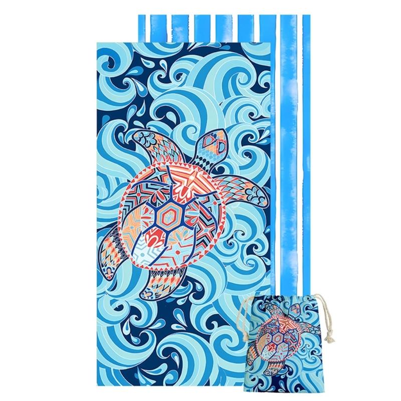 Quickly Dry Microfiber Beach Towel 80x160cm Large Size Bath Towel For Swimming Camping Yoga And Family Bathroom Use