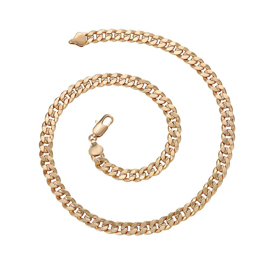 A00895391 xuping Jewelry Personality Simple Elegant Cool Luxury 18K Gold Plated Couple Chain Necklace 55-60cm