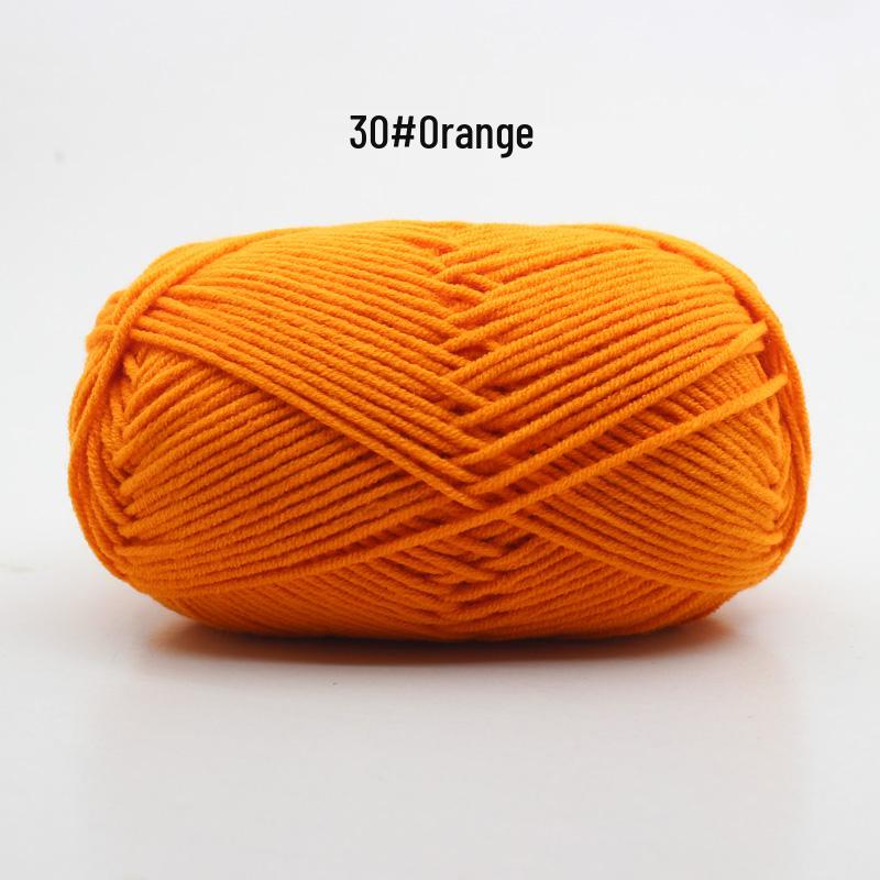 Medium Thick Handmade Cotton Baby Yarn for Knitting, Crochet, and DIY Projects