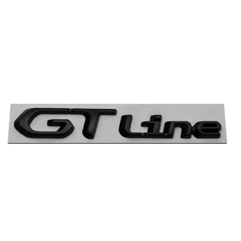 UHHA5 Car Fender Metal Sticker Rear Trunk Badge Emblem For Peugeot GTI GT GTline GT RCZ 406 405 205 3008 206 208 408 508 407 107 307