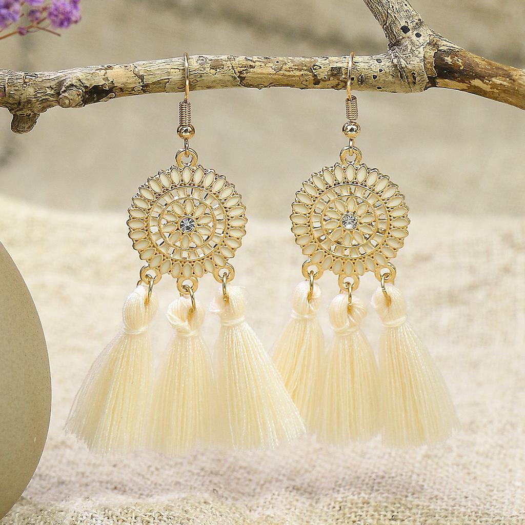 Bohemian Gold Color Earrings Set Women Girls Tassel Drop Earrings Brincos Party Jewelr Versatile Gift