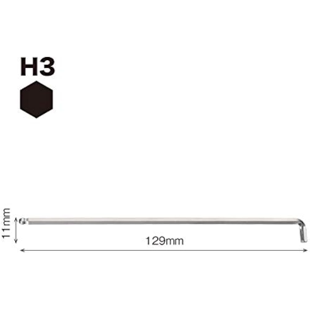 VESSEL (VESSEL) Hexagon Bar Ball Point L Type Wrench Short Shaft Long Type Opposing Side 3mm 8200...