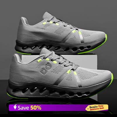 Herren Sport Laufschuhe Drehverschluss Atmungsaktiv Leicht Damen Bequem Athletisch Rutschfest Carbonplatte Marathon Sneaker