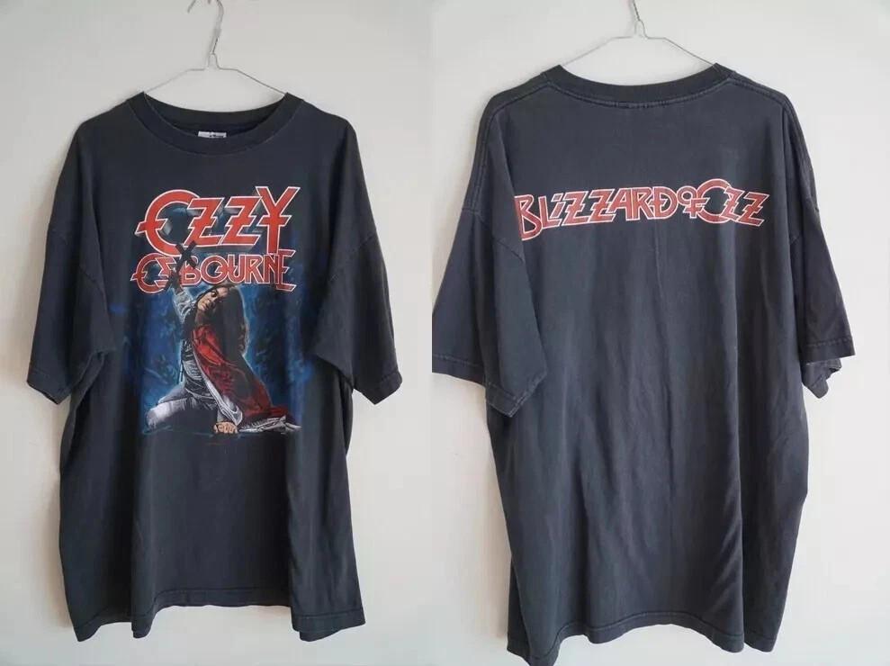 

Ozzy Osbourne Blizzard Of Ozz Cronies Black Unisex Tshirt Reprint S5XL Unisex T-Shirt XL