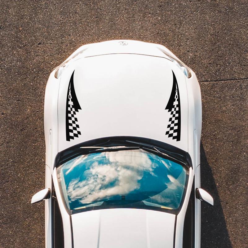 2Pcs Car Hood Over Stickers Vinyl Film Auto Racing Sports Styling DIY Decals Automobiles Car Accessories Auto Tuning Decoration
