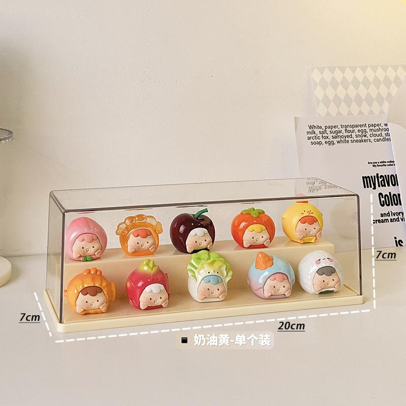 Small decorative items, figurine display cabinets, blind box display racks, storage acrylic transparent dust-proof storage boxes