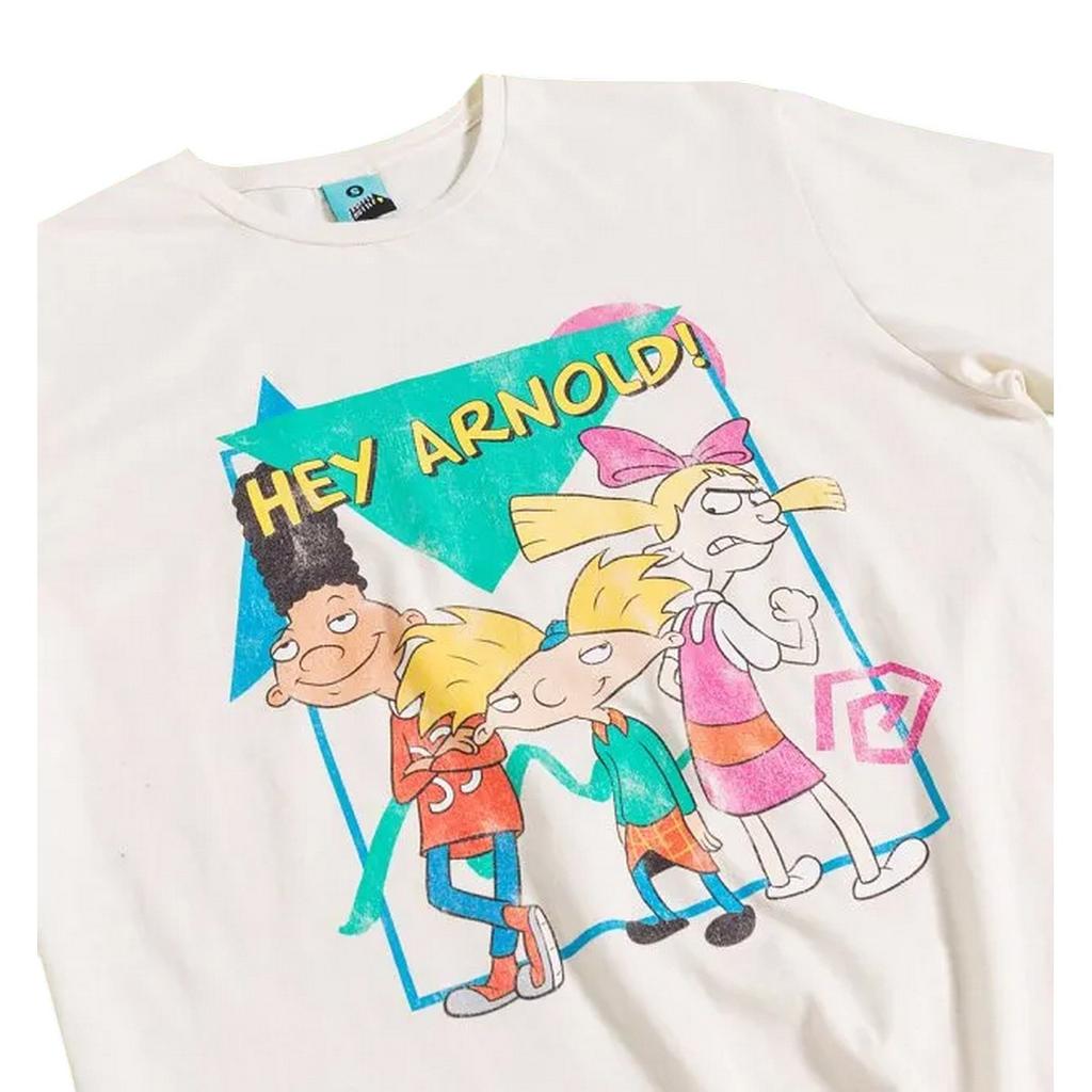 Nickelodeon Unisex Adult Arnold Retro T-Shirt