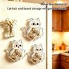 Transparent Cat Hair Storage Refrigerator Magnets Pet Fur Keepsake Capsule Diy Souvenirs Cat Whiskers Collector Fridge Magnet