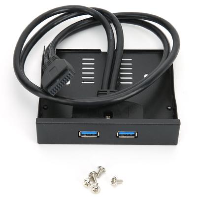 USB3.0 Floppy Front Panel 3.5   Floppy Bay 19 Pin To 2 Interface USB3.0 HUB