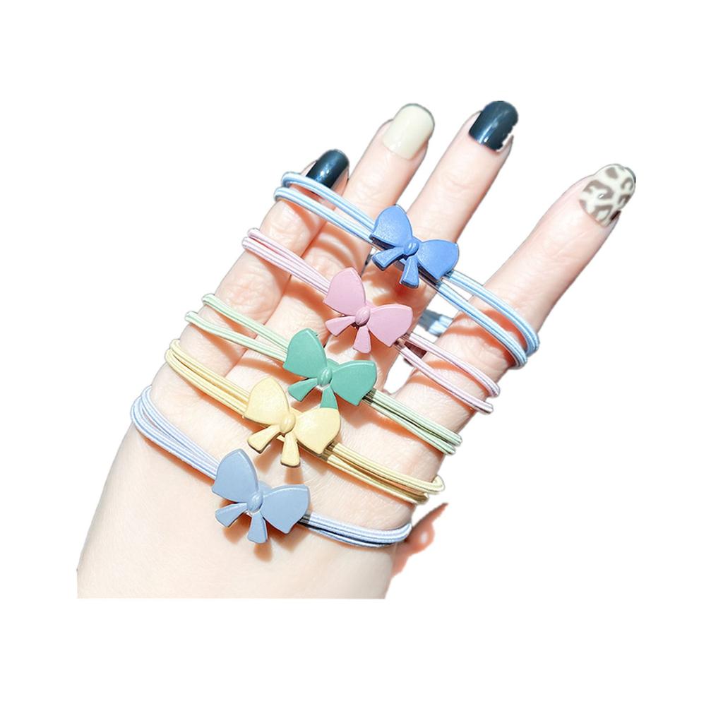 Cute Women Girl High Elastic Bow Hair Tie Rope Hair Ring