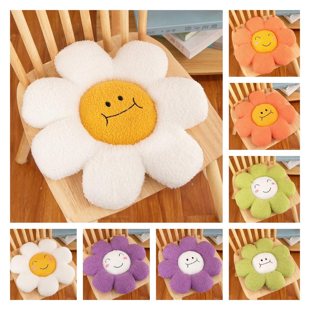 Kreatives Blumenkissen für lange Sitzstunden Ins Style Bürostuhlauflage