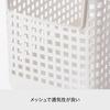 Like-it Stackable Laundry Basket with Handles (Medium), Approximately 27.7cm Wide x 45.5cm Deep x 26.8cm High, Gray, LBB-11C, Biomass Plastic
