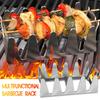 2 Stück Multifunktions-Grillrost aus Edelstahl, einfache Reinigung, BBQ-Grill, einfaches indirektes Grillen