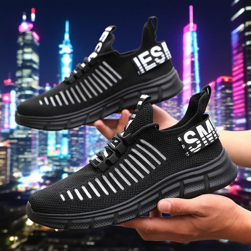 Men Running Shoes Lightweight Tenis Luxury Sneakers Soft Sole Breathable Comfortable Anti Slip New Fashionable Mesh Loafers Shoe
