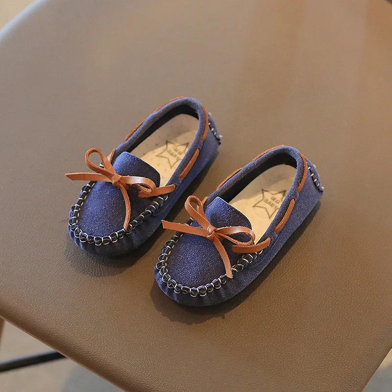 2024 Children Leather Shoes for Girls Spring Autumn New Fashion UK Style Soft Comfortable Anti-slippery Casual Versatile Shoes