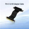 Desktop PCIe 3.0 8X Extension Cable for PCIe 8X Network Card, 180° To 90° Right Angle