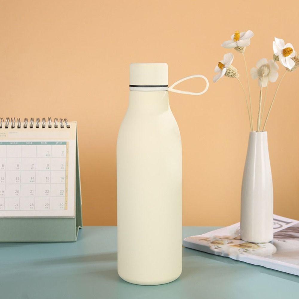 500ml Insulation Cup With Handle Large Capacity Thermos Water Bottle Vacuum Flask  Children