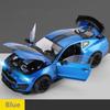 Large Size 1/18 Ford Mustang Shelby GT500 Alloy Sports Car Model Diecasts Metal Racing Car Model Sound and Light Toys Gifts