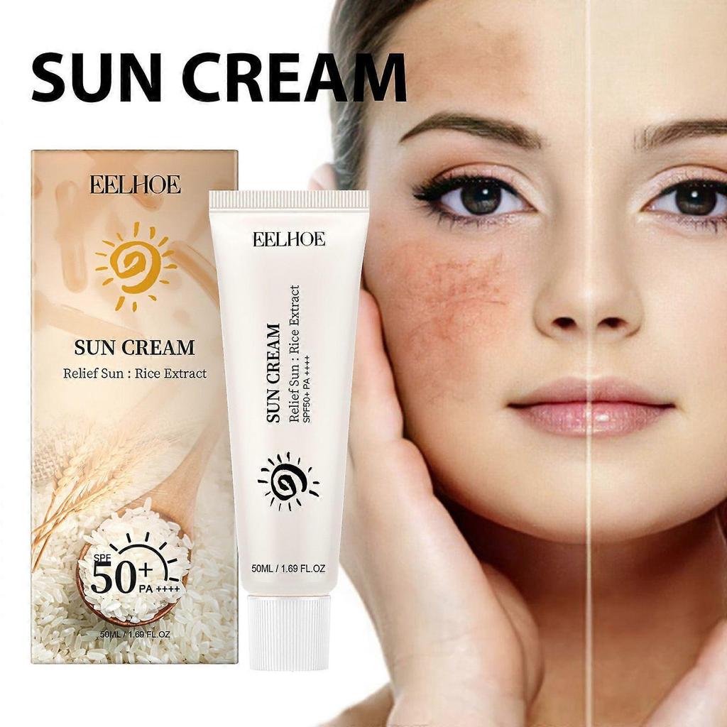 Eelhoe Rice Protective Cream: Moisturizing, Refreshing, Non-Greasy, Naturally Protects Against Uv Exposure, And Increases Skin Elasticity