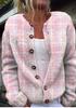 2026 Foreign Trade New 3D Digital Printing Cardigan Knitted Jacket Women's Clothing Early Spring and Autumn Factory Wholesale