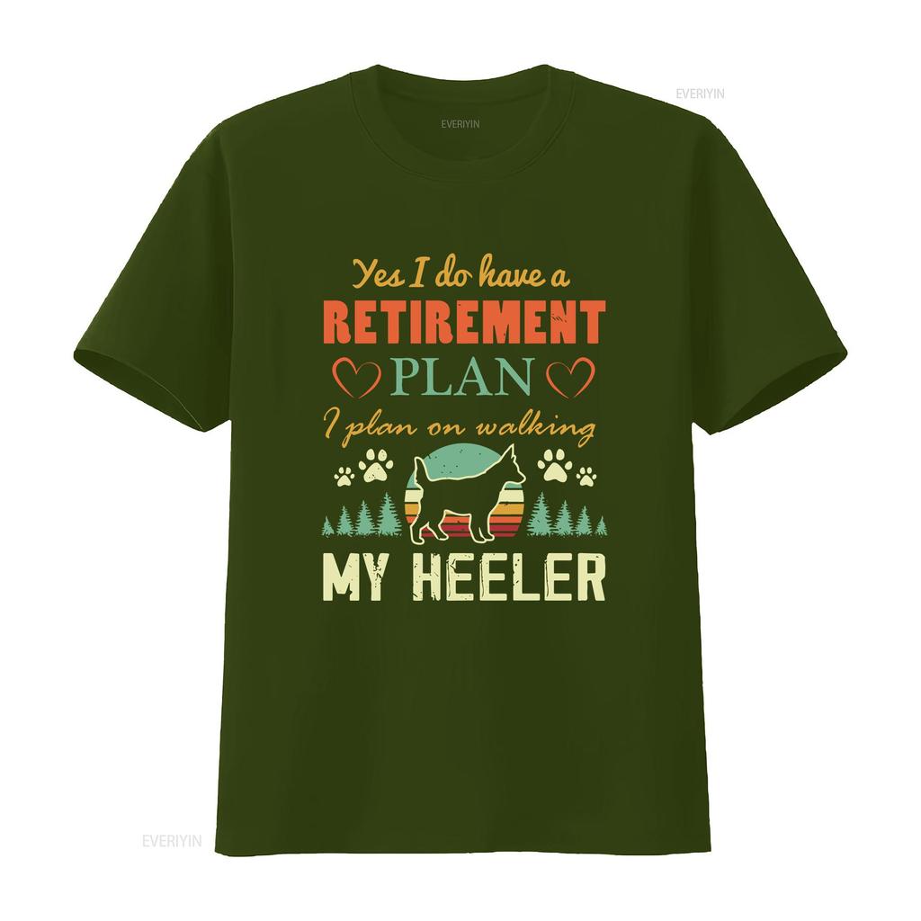 Retired T Shirt Blue Heeler Australian Cattle Dog Retiring RetiremenT Red Mom Cute vintage Washed Comfortable Stretched homme