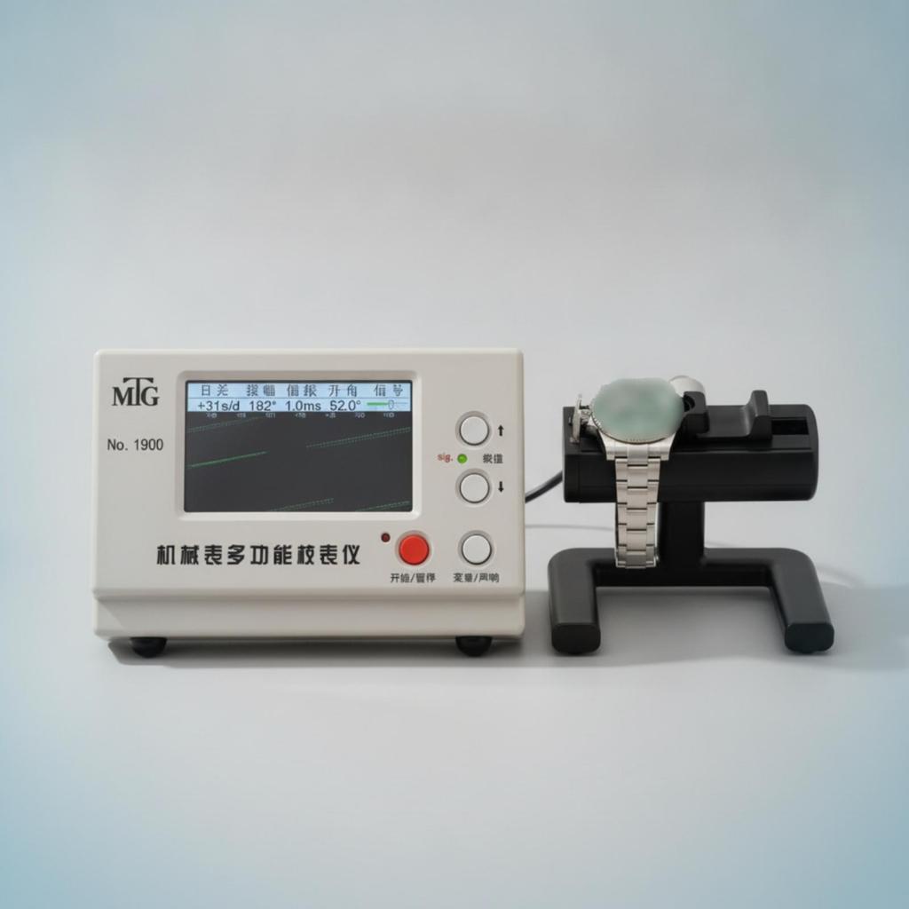 Mechanical Watch Timing Instrument Builtin Display Control Panel Wristwatch