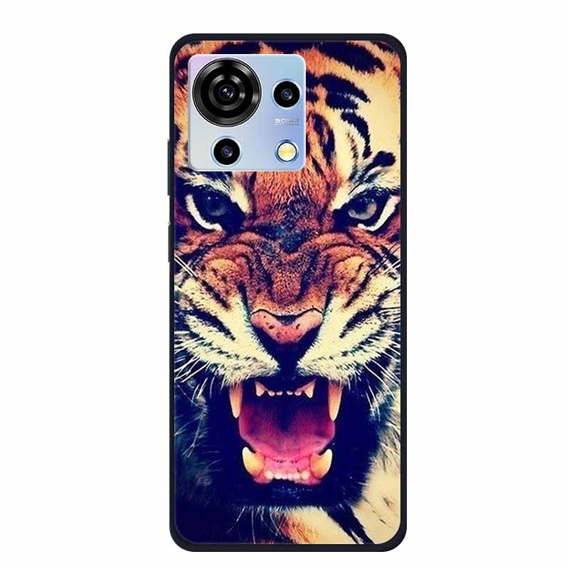 For ZTE V50 Vita Phone Case TPU Soft Back Cover Cartoon Luxury Silicone Phone Cases for ZTE Blade V40 V 40 50 Vita Animal Funda