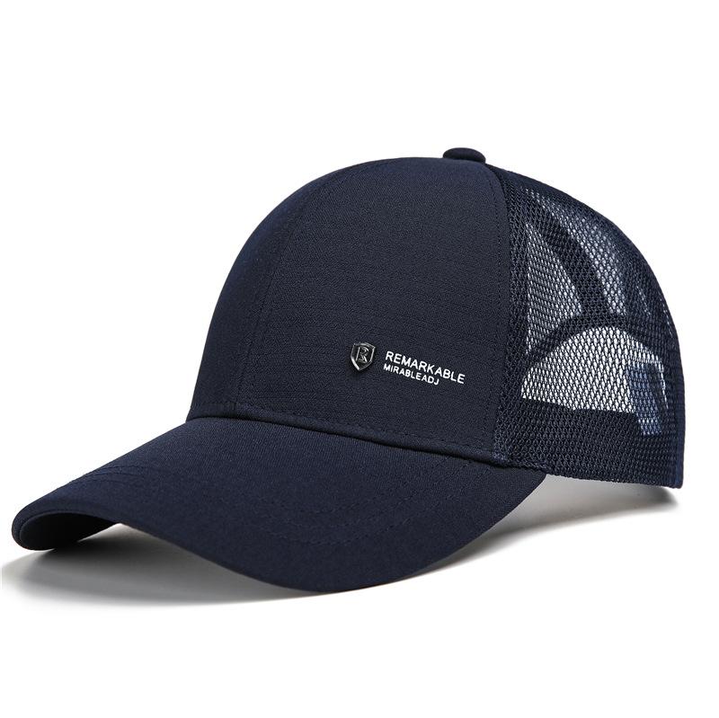 Hat Men Summer The Elderly Sunshade Baseball Cap Old Men Dad Summer Mesh Breathable Sun Cap Adjustable