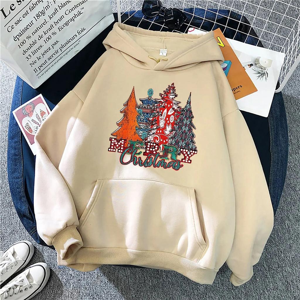 Kawaii Weihnachts Hirsch Kitz Print Hoodies Unisex Mode Marke Trainingsanzug Anime Damen Sweatshirt Hoodie Kinder Hip Hop Kleidung Sudadera Unisex