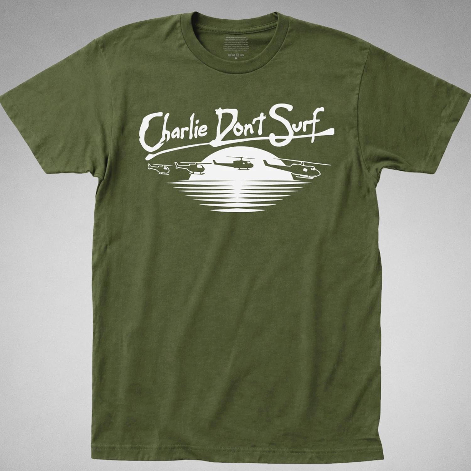 CHARLIE DON T SURF T-Shirt apocalypse now Vietnam war surfing napalm beach clash XS