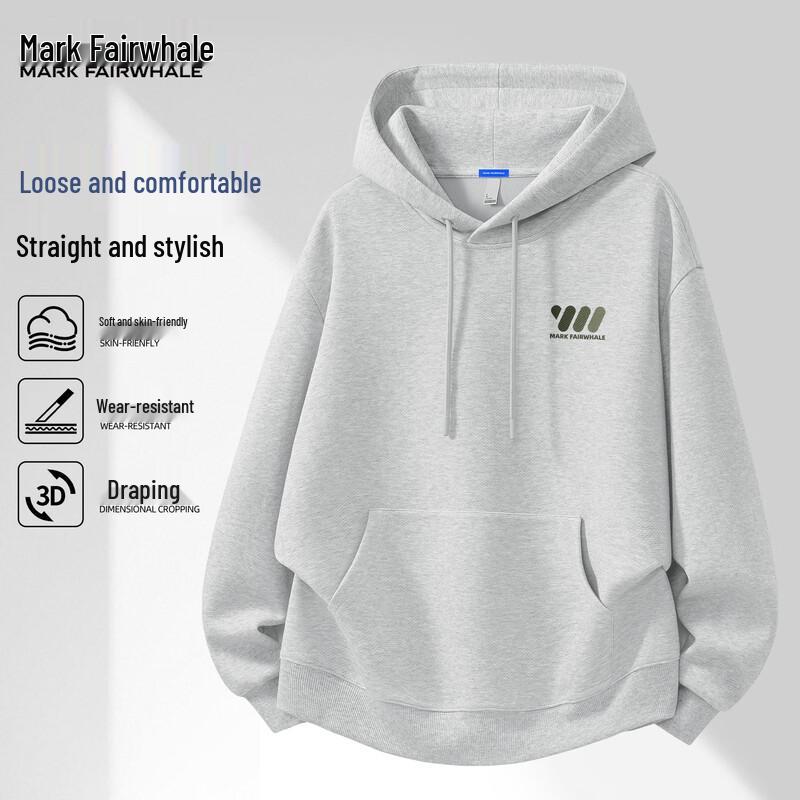 Mark Fairwhale Men's Hooded American Retro Loose Sweatshirt