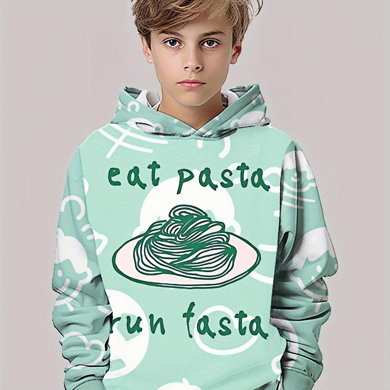 

3D цифровая печать забавный тренд еды смешной трендовый узор толстовка с капюшоном, модная повседневная детская одежда, идеальный подарок для мальчиков 13-14Y