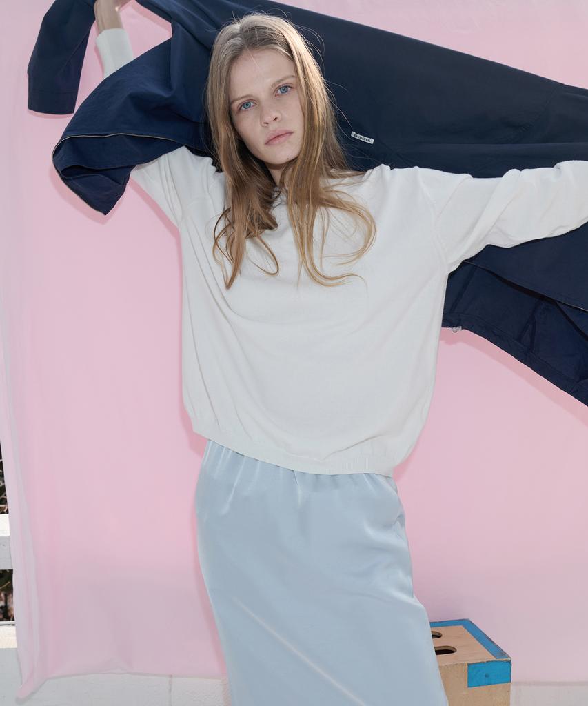 Leuba All-Day Cotton Round Knit - Off White
