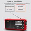 Multi-functional FM Radio Portable Bluetooth Speaker with LED Display Flashlight Support U Disk TF Card AUX Time Lyrics Display